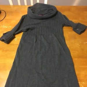 Grey sweater dress